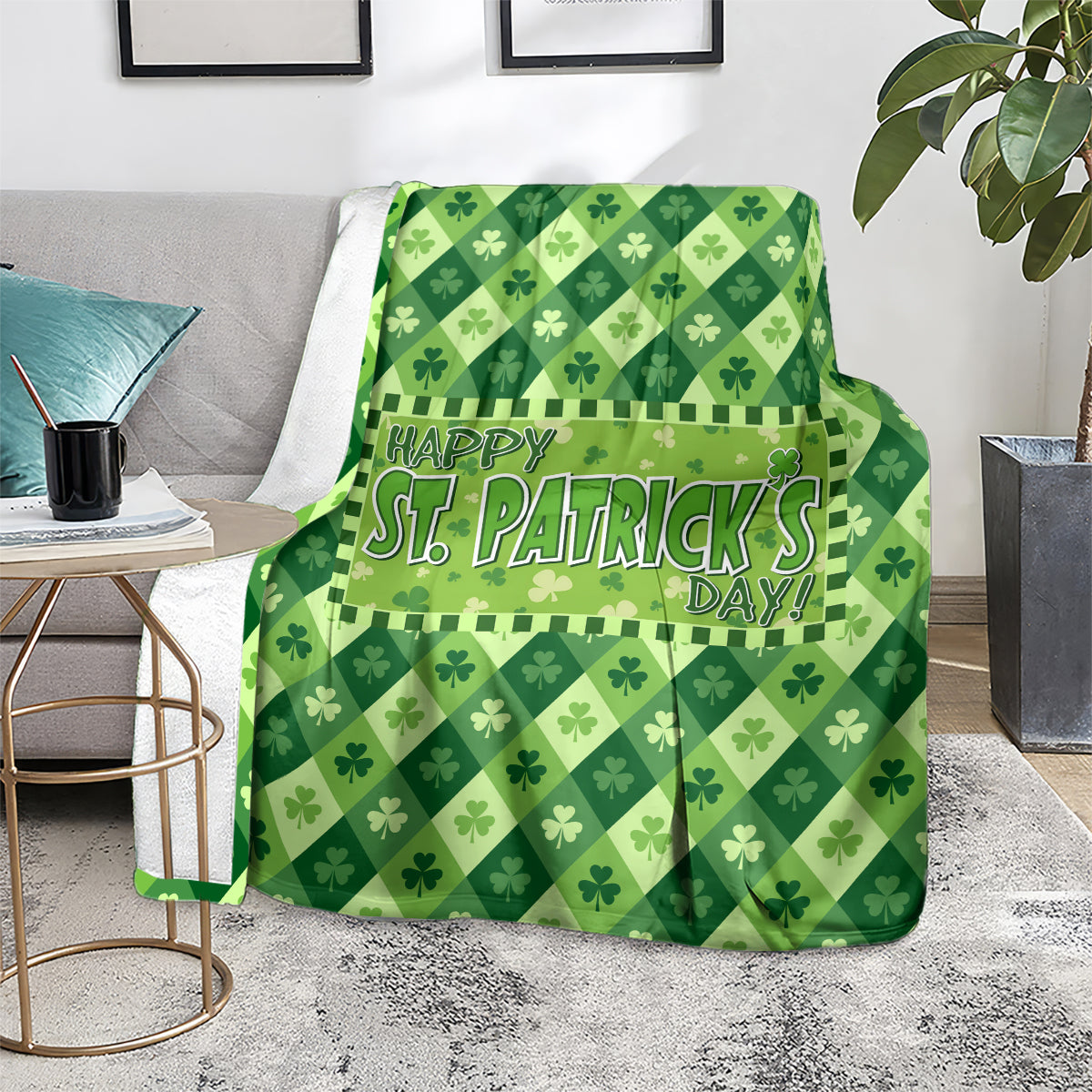 Irish St Patrick's Day Blanket Simple Style