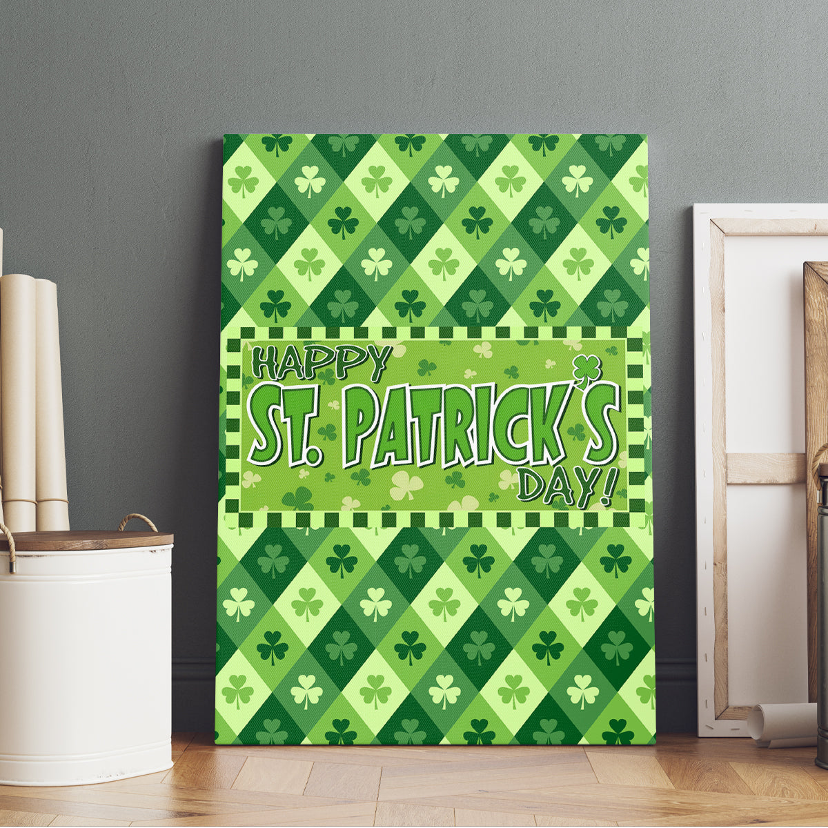 Irish St Patrick's Day Canvas Wall Art Simple Style - Wonder Print Shop