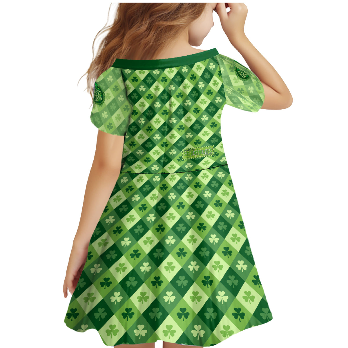Irish St Patrick's Day Family Matching Mermaid Dress and Hawaiian Shirt Simple Style - Wonder Print Shop