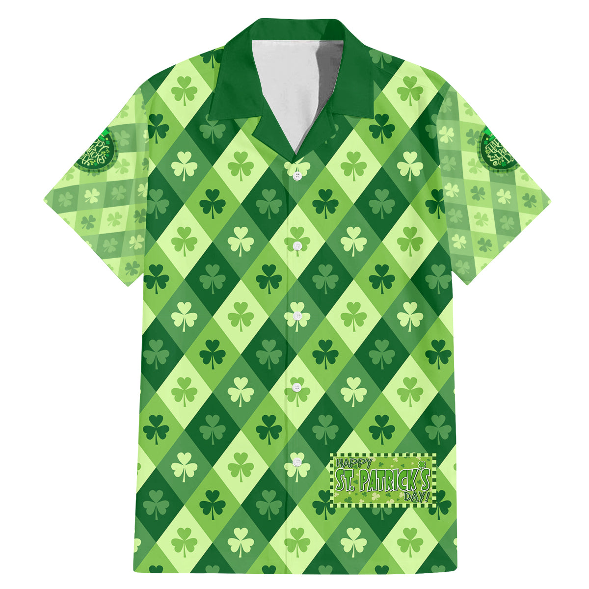 Irish St Patrick's Day Family Matching Mermaid Dress and Hawaiian Shirt Simple Style - Wonder Print Shop