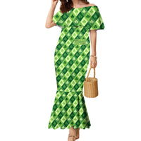 Irish St Patrick's Day Family Matching Mermaid Dress and Hawaiian Shirt Simple Style - Wonder Print Shop