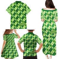 Irish St Patrick's Day Family Matching Puletasi and Hawaiian Shirt Simple Style - Wonder Print Shop