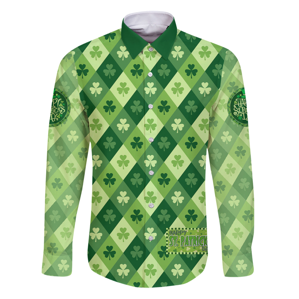 Irish St Patrick's Day Family Matching Puletasi and Hawaiian Shirt Simple Style - Wonder Print Shop