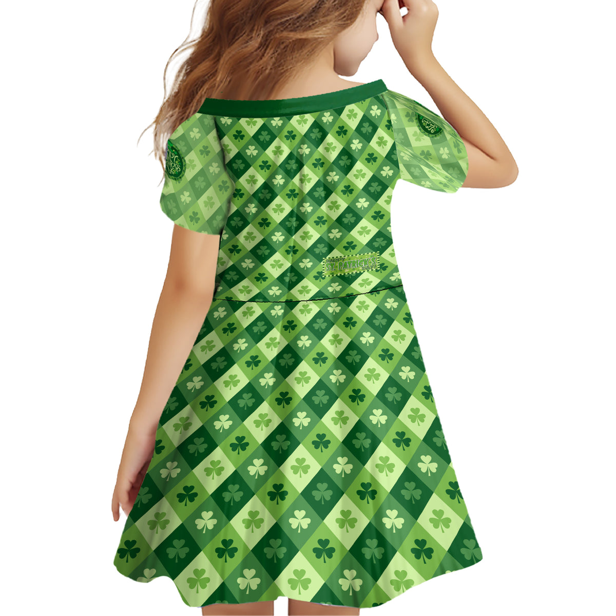Irish St Patrick's Day Family Matching Short Sleeve Bodycon Dress and Hawaiian Shirt Simple Style - Wonder Print Shop