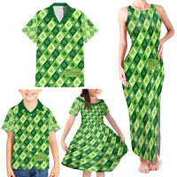 Irish St Patrick's Day Family Matching Tank Maxi Dress and Hawaiian Shirt Simple Style - Wonder Print Shop