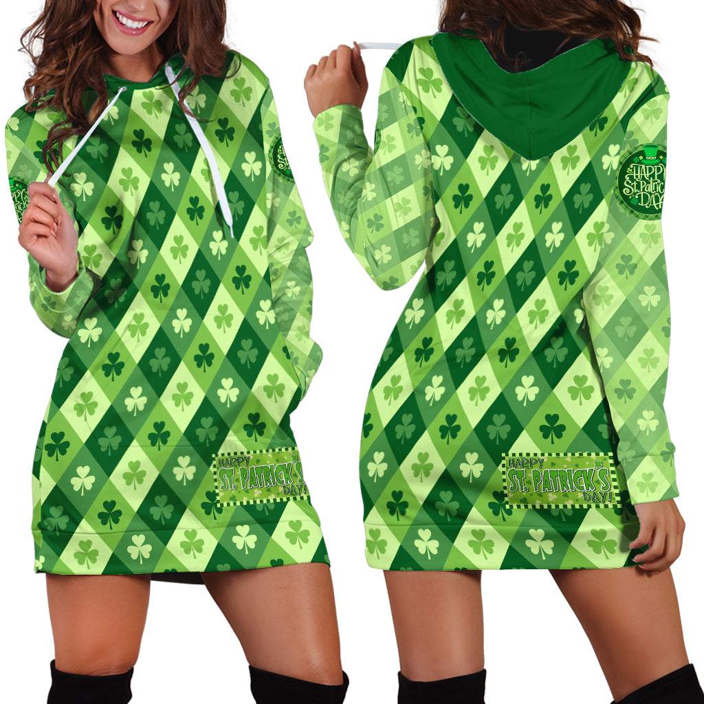 Irish St Patrick's Day Hoodie Dress Simple Style - Wonder Print Shop
