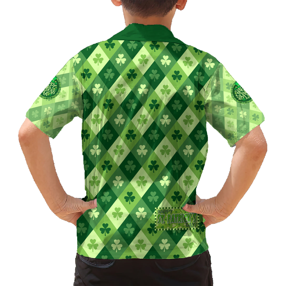 Irish St Patrick's Day Kid Hawaiian Shirt Simple Style - Wonder Print Shop