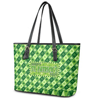 Irish St Patrick's Day Leather Tote Bag Simple Style - Wonder Print Shop