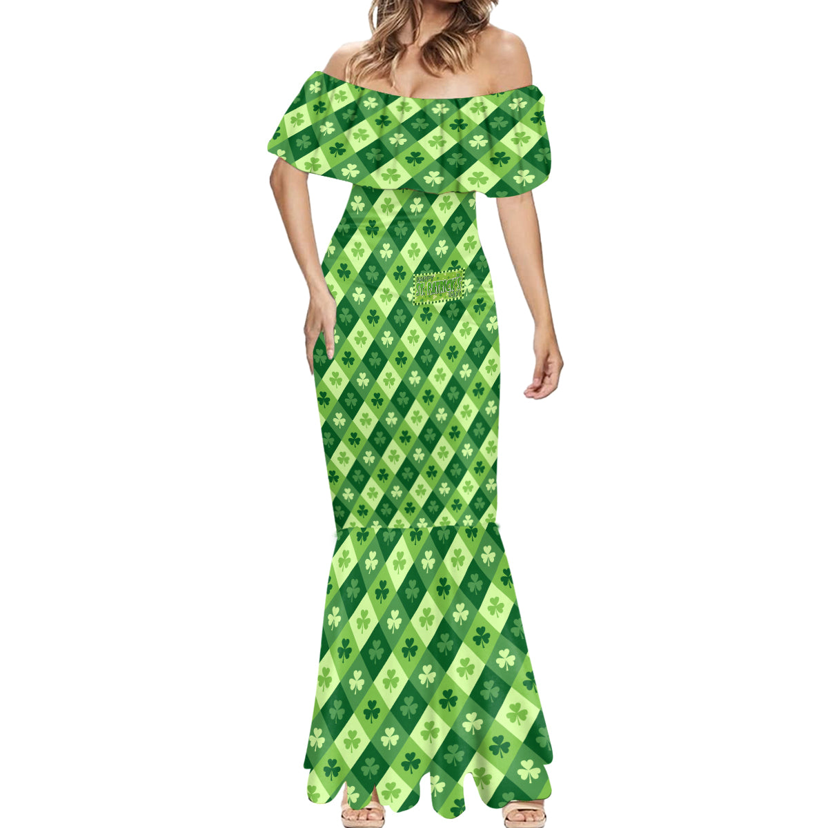 Irish St Patrick's Day Mermaid Dress Simple Style - Wonder Print Shop