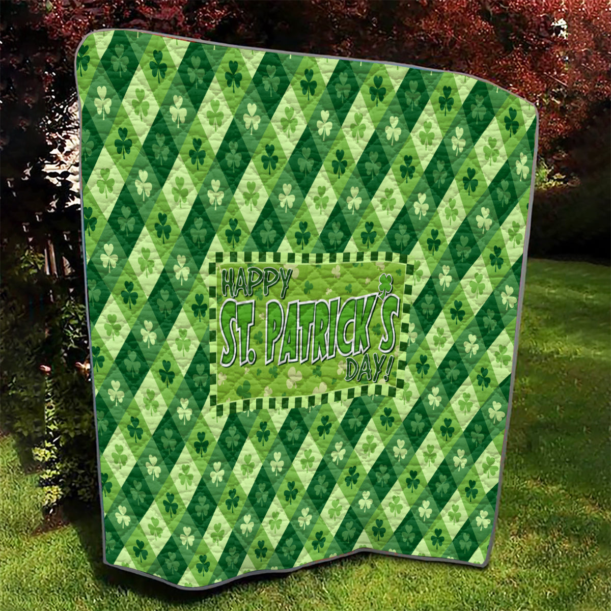 Irish St Patrick's Day Quilt Simple Style - Wonder Print Shop