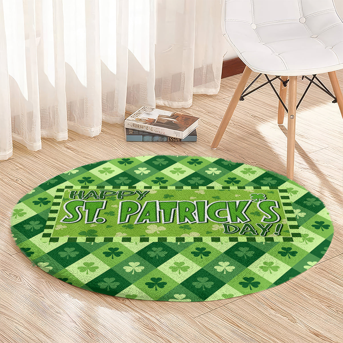 Irish St Patrick's Day Round Carpet Simple Style