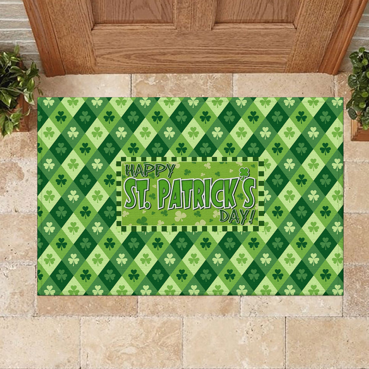 Irish St Patrick's Day Rubber Doormat Simple Style - Wonder Print Shop
