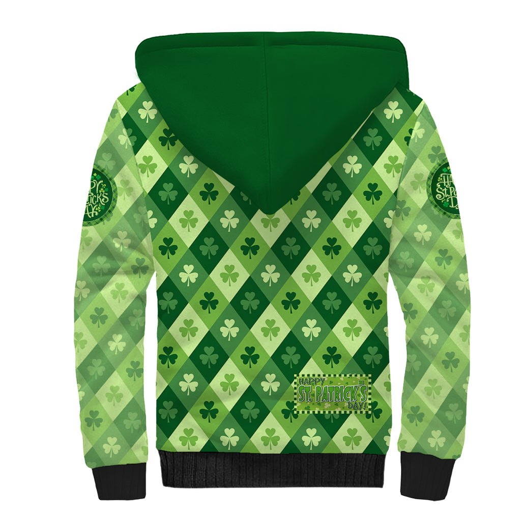 Irish St Patrick's Day Sherpa Hoodie Simple Style - Wonder Print Shop