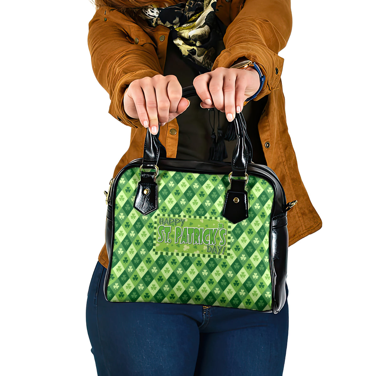 Irish St Patrick's Day Shoulder Handbag Simple Style