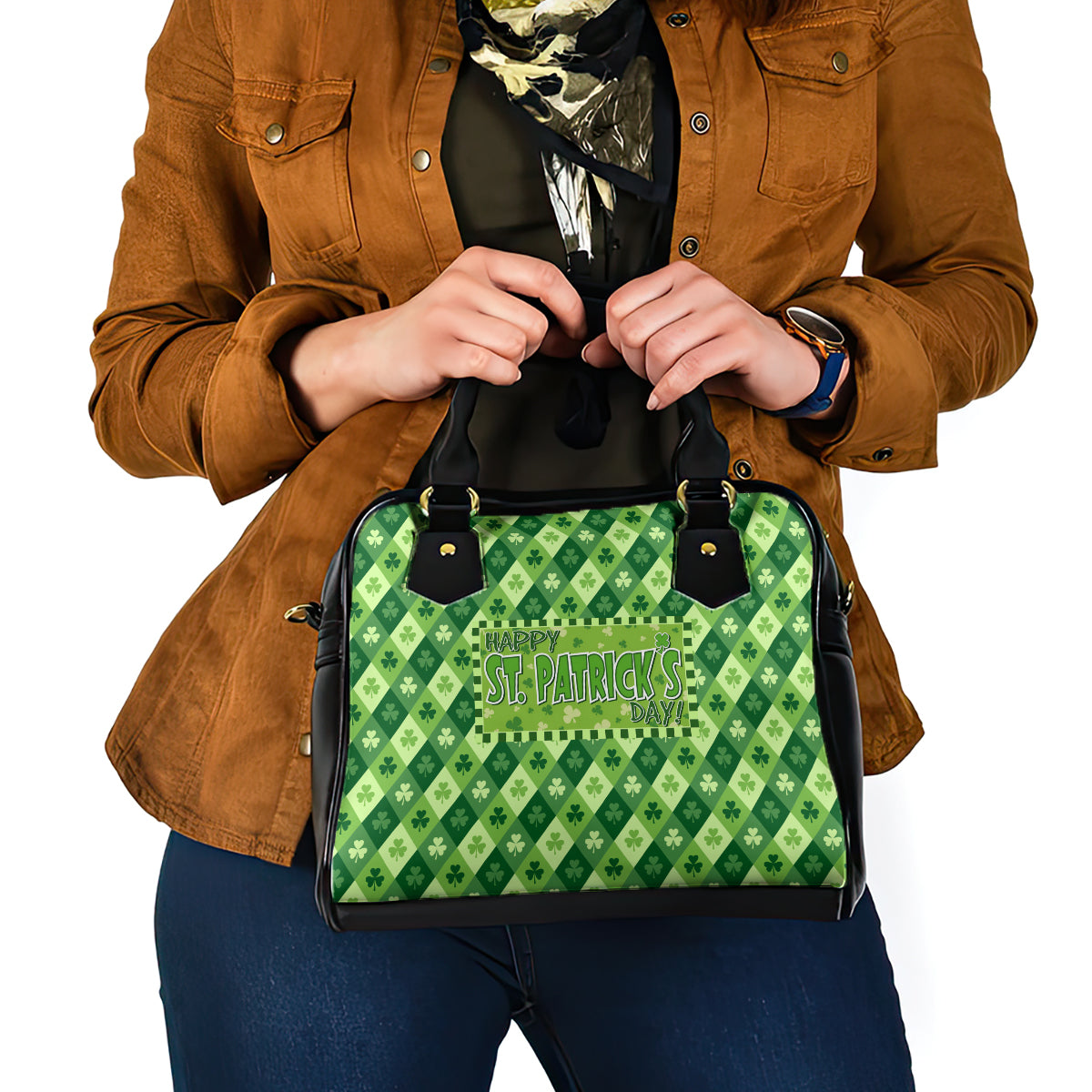 Irish St Patrick's Day Shoulder Handbag Simple Style