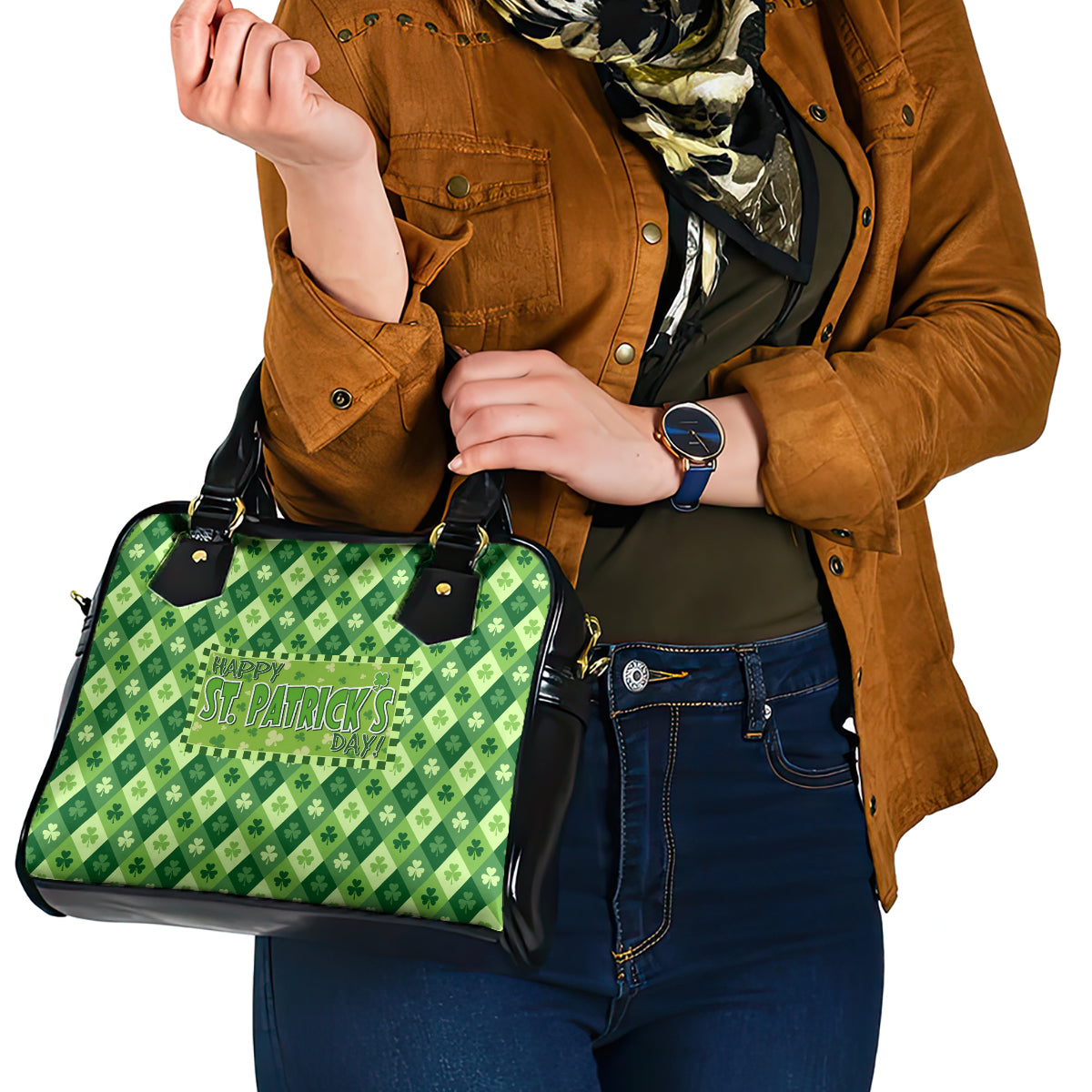 Irish St Patrick's Day Shoulder Handbag Simple Style