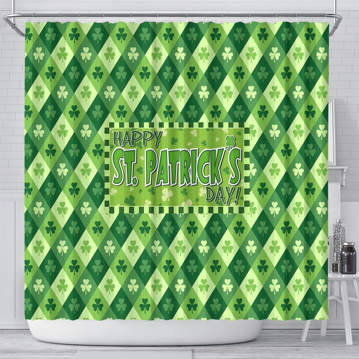Irish St Patrick's Day Shower Curtain Simple Style