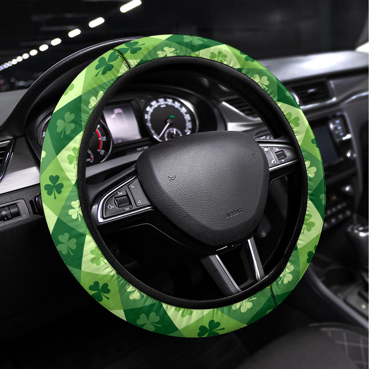 Irish St Patrick's Day Steering Wheel Cover Simple Style - Wonder Print Shop