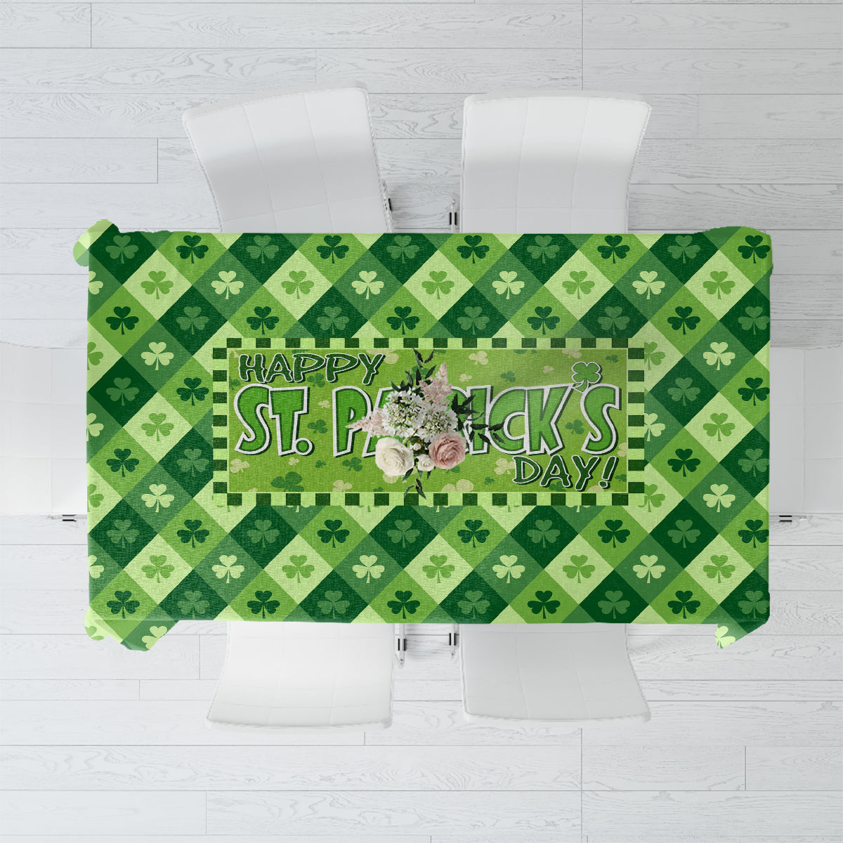 Irish St Patrick's Day Tablecloth Simple Style - Wonder Print Shop