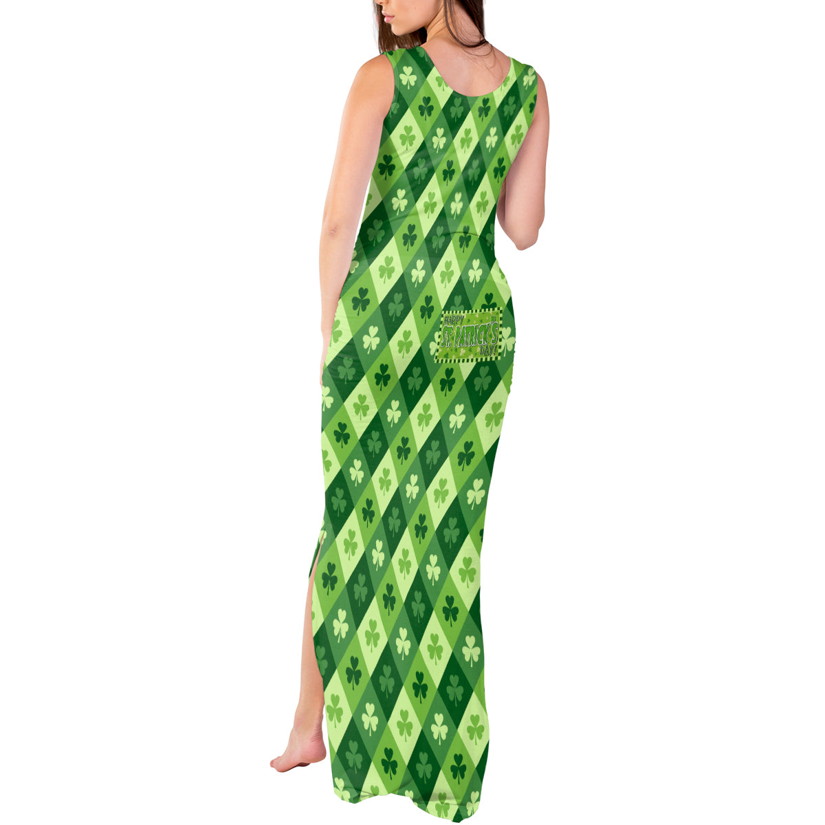 Irish St Patrick's Day Tank Maxi Dress Simple Style - Wonder Print Shop