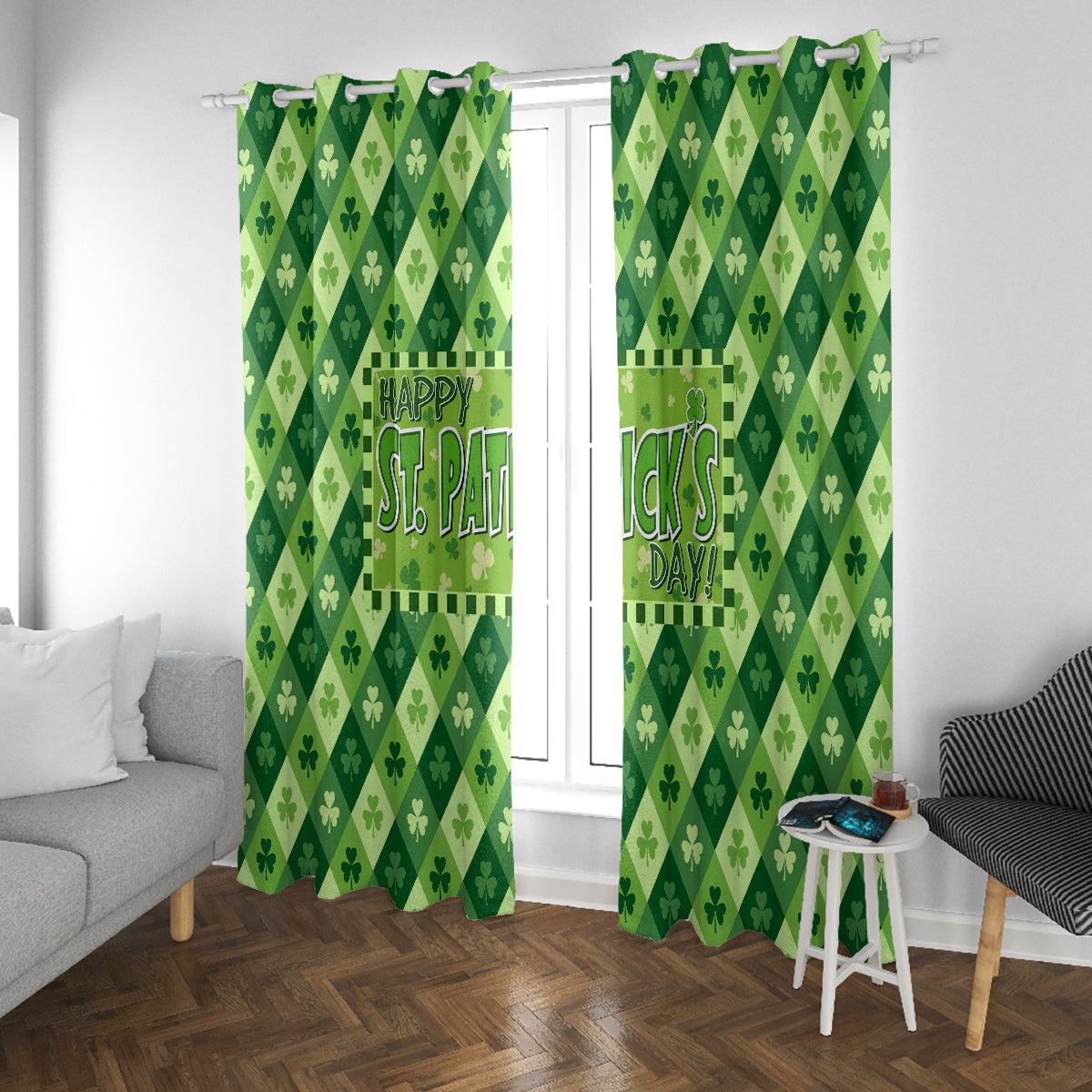 Irish St Patrick's Day Window Curtain Simple Style - Wonder Print Shop