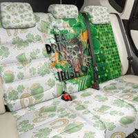Happy St Patrick's Day Back Car Seat Cover Eat Drink and Be Irish - Wonder Print Shop