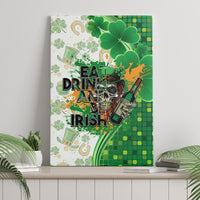Happy St Patrick's Day Canvas Wall Art Eat Drink and Be Irish - Wonder Print Shop