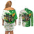 Happy St Patrick's Day Couples Matching Off Shoulder Short Dress and Long Sleeve Button Shirt Eat Drink and Be Irish - Wonder Print Shop
