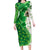 Happy St Patrick's Day Family Matching Long Sleeve Bodycon Dress and Hawaiian Shirt Eat Drink and Be Irish - Wonder Print Shop
