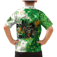 Happy St Patrick's Day Family Matching Mermaid Dress and Hawaiian Shirt Eat Drink and Be Irish - Wonder Print Shop