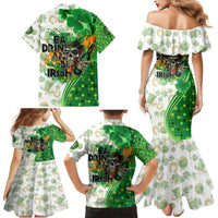 Happy St Patrick's Day Family Matching Mermaid Dress and Hawaiian Shirt Eat Drink and Be Irish - Wonder Print Shop