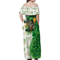 Happy St Patrick's Day Family Matching Off Shoulder Maxi Dress and Hawaiian Shirt Eat Drink and Be Irish - Wonder Print Shop