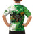 Happy St Patrick's Day Family Matching Off Shoulder Short Dress and Hawaiian Shirt Eat Drink and Be Irish - Wonder Print Shop