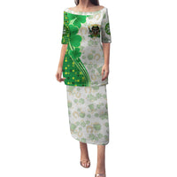 Happy St Patrick's Day Family Matching Puletasi and Hawaiian Shirt Eat Drink and Be Irish - Wonder Print Shop