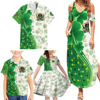 Happy St Patrick's Day Family Matching Summer Maxi Dress and Hawaiian Shirt Eat Drink and Be Irish - Wonder Print Shop