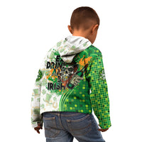 Happy St Patrick's Day Kid Hoodie Eat Drink and Be Irish - Wonder Print Shop