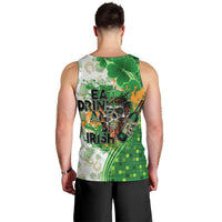 Happy St Patrick's Day Men Tank Top Eat Drink and Be Irish - Wonder Print Shop