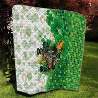 Happy St Patrick's Day Quilt Eat Drink and Be Irish - Wonder Print Shop