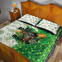 Happy St Patrick's Day Quilt Bed Set Eat Drink and Be Irish - Wonder Print Shop