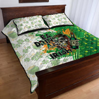 Happy St Patrick's Day Quilt Bed Set Eat Drink and Be Irish - Wonder Print Shop