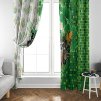 Happy St Patrick's Day Window Curtain Eat Drink and Be Irish - Wonder Print Shop