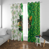 Happy St Patrick's Day Window Curtain Eat Drink and Be Irish - Wonder Print Shop