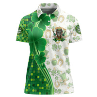 Happy St Patrick's Day Women Polo Shirt Eat Drink and Be Irish - Wonder Print Shop