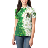 Happy St Patrick's Day Women Polo Shirt Eat Drink and Be Irish - Wonder Print Shop