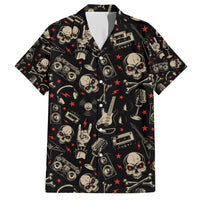 Rock And Roll Skull Pattern Design Hawaiian Shirt - Wonder Print Shop