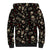 Rock And Roll Skull Pattern Design Sherpa Hoodie - Wonder Print Shop