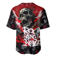 Rock And Roll Skull Forever Baseball Jersey - Wonder Print Shop