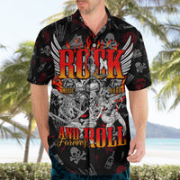 Rock And Roll Skull Forever Hawaiian Shirt - Wonder Print Shop