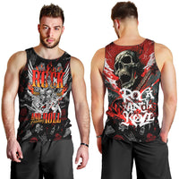 Rock And Roll Skull Forever Men Tank Top - Wonder Print Shop
