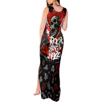 Rock And Roll Skull Forever Tank Maxi Dress - Wonder Print Shop
